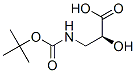 Propanoic acid, 3-[[(1,1-dimethylethoxy)carbonyl]amino]-2-hydroxy-, (2S)- CAS#: 52558-24-4
