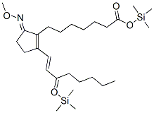 Prosta-8(12),13-dien-1-oic acid, 9-(methoxyimino)-15-[(trimethylsilyl) oxy]-, trimethylsilyl ester, (13E,15S)- CAS#: 56009-43-9