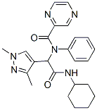 Pyrazinecarboxamide, N-[2-(cyclohexylamino)-1-(1,3-dimethyl-1H-pyrazol-4-yl)-2-oxoethyl]-N-phenyl- (9CI) CAS#: 478341-97-8