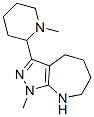 Pyrazolo[3,4-b]azepine, 1,4,5,6,7,8-hexahydro-1-methyl-3-(1-methyl-2-piperidinyl)- (9CI) CAS#: 583810-76-8