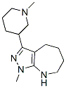 Pyrazolo[3,4-b]azepine, 1,4,5,6,7,8-hexahydro-1-methyl-3-(1-methyl-3-piperidinyl)- (9CI) CAS#: 583811-42-1