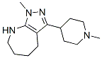 Pyrazolo[3,4-b]azepine, 1,4,5,6,7,8-hexahydro-1-methyl-3-(1-methyl-4-piperidinyl)- (9CI) CAS#: 583811-38-5