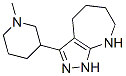 Pyrazolo[3,4-b]azepine, 1,4,5,6,7,8-hexahydro-3-(1-methyl-3-piperidinyl)- (9CI) CAS#: 585520-38-3