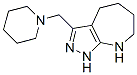 Pyrazolo[3,4-b]azepine, 1,4,5,6,7,8-hexahydro-3-(1-piperidinylmethyl)- (9CI) CAS#: 585518-96-3