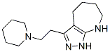 Pyrazolo[3,4-b]azepine, 1,4,5,6,7,8-hexahydro-3-[2-(1-piperidinyl)ethyl]- (9CI) CAS#: 585518-82-7