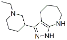 Pyrazolo[3,4-b]azepine, 3-(1-ethyl-3-piperidinyl)-1,4,5,6,7,8-hexahydro- (9CI) CAS#: 585520-39-4