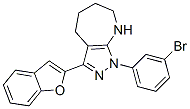 Pyrazolo[3,4-b]azepine, 3-(2-benzofuranyl)-1-(3-bromophenyl)-1,4,5,6,7,8-hexahydro- (9CI) CAS#: 581773-79-7
