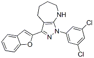Pyrazolo[3,4-b]azepine, 3-(2-benzofuranyl)-1-(3,5-dichlorophenyl)-1,4,5,6,7,8-hexahydro- (9CI) CAS#: 579438-70-3