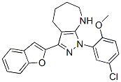 Pyrazolo[3,4-b]azepine, 3-(2-benzofuranyl)-1-(5-chloro-2-methoxyphenyl)-1,4,5,6,7,8-hexahydro- (9CI) CAS#: 578705-16-5