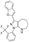 Pyrazolo[3,4-b]azepine, 3-(2-benzofuranyl)-1,4,5,6,7,8-hexahydro-1-[2-(trifluoromethyl)phenyl]- (9CI) CAS#: 578702-94-0
