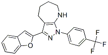 Pyrazolo[3,4-b]azepine, 3-(2-benzofuranyl)-1,4,5,6,7,8-hexahydro-1-[4-(trifluoromethyl)phenyl]- (9CI) CAS#: 582291-26-7
