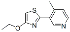 Pyridine, 3-(4-ethoxy-2-thiazolyl)-4-methyl- (9CI) CAS#: 504390-20-9
