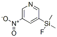 Pyridine, 3-(fluorodimethylsilyl)-5-nitro- (9CI) CAS#: 593287-43-5