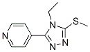 Pyridine, 4-[4-ethyl-5-(methylthio)-4H-1,2,4-triazol-3-yl]- (9CI) CAS#: 552815-84-6