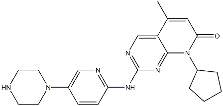 Pyrido[2,3-d]pyriMidin-7(8H)-one, 8-cyclopentyl-5-Methyl-2-[[5-(1-piperazinyl)-2-pyridinyl]aMino]- CAS#: 571190-22-2
