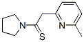 Pyrrolidine,  1-[2-(6-methyl-2-pyridinyl)-1-thioxoethyl]-  (9CI) CAS#: 50564-84-6