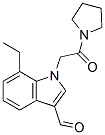 Pyrrolidine, 1-[(7-ethyl-3-formyl-1H-indol-1-yl)acetyl]- (9CI) CAS#: 593237-24-2