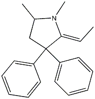 Pyrrolidine, 2-ethylidene-1,5-dimethyl-3,3-diphenyl- CAS#: 57195-65-0