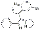 Quinoline, 6-broMo-4-[5,6-dihydro-2-(2-pyridinyl)-4H-pyrrolo[1,2-b]pyrazol-3-yl]- CAS#: 476474-31-4