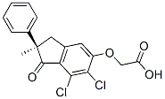 (-)-[[(R)-2,3-Dihydro-6,7-dichloro-2-methyl-1-oxo-2-phenyl-1H-indene-5-yl]oxy]acetic acid CAS#: 56049-89-9