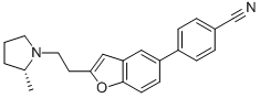 (R)-4-(2-(2-(2-METHYLPYRROLIDIN-1-YL)ETHYL)BENZOFURAN-5-YL)BENZONITRILE CAS#: 460746-46-7