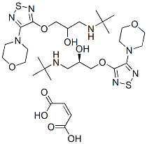 (R)-bis[3-[3-(tert-butylamino)-2-hydroxypropoxy]-4-morpholino-1,2,5-thiadiazole] maleate CAS#: 50929-98-1