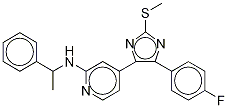(RS)-4-[5-(4-FLUOROPHENYL)-2-METHYLSULFANYL-3H-IMIDAZOL-4-YL]PYRIDIN-2-YL]-(1-PHENYLETHYL)AMINE] CAS#: 549505-65-9