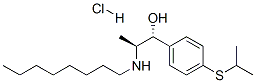 (R*,S*)-4-[isopropylthio]-alpha-[1-(octylamino)ethyl]benzyl alcohol hydrochloride CAS#: 54767-71-4