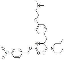 [(S)-1-[[4-[2-(Dimethylamino)ethoxy]phenyl]methyl]-2-(dipropylamino)-2-oxoethyl]carbamic acid p-nitrobenzyl ester CAS#: 57228-55-4