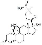 S-[11beta,17-dihydroxypregn-4-ene-3,20-dione] 21-(thiopivalate) CAS#: 55560-96-8