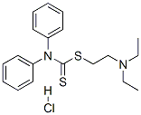 S-[2-(diethylamino)ethyl] diphenyldithiocarbamate monohydrochloride CAS#: 58-13-9