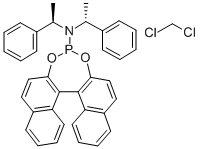 (S)-(+)-(3,5-DIOXA-4-PHOSPHA-CYCLOHEPTA[2,1-A:3,4-A']DINAPHTHALEN-4-YL)BIS[(1R)-1-PHENYLETHYL]AMINE,DICHLOROMETHANE ADDUCT CAS#: 415918-91-1