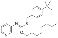 S-((4-(1,1-Dimethylethyl)phenyl)methyl) O-octyl 3-pyridinylcarbonimidothioate CAS#: 51308-71-5