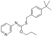 S-((4-(1,1-Dimethylethyl)phenyl)methyl) O-propyl 3-pyridinylcarbonimidothioate CAS#: 51308-62-4