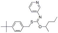 S-((4-(1,1-Dimethylethyl)phenyl)methyl)O-(1-methylbutyl)-3-pyridinylcarbonimidothioate CAS#: 51308-68-0