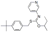 S-((4-(1,1-Dimethylethyl)phenyl)methyl)O-(1-methylpropyl)-3-pyridinylcarbonimidothioate CAS#: 51308-66-8