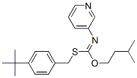 S-((4-(1,1-Dimethylethyl)phenyl)methyl)O-(3-methylbutyl)-3-pyridinylcarbonimidothioate CAS#: 51308-70-4