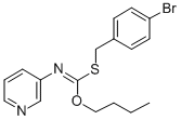 S-((4-Bromophenyl)methyl) O-butyl-3-pyridinylcarbonimidothioate CAS#: 51308-79-3