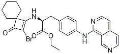 (S)-ethyl 3-(4-(2,7-naphthyridin-1-ylaMino)phenyl)-2-(2-broMo-3-oxospiro[3.5]non-1-en-1-ylaMino)propanoate CAS#: 455264-30-9