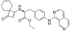 (S)-ethyl 3-(4-(2,7-naphthyridin-1-ylaMino)phenyl)-2-(3-oxospiro[3.5]non-1-en-1-ylaMino)propanoate CAS#: 455264-29-6