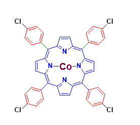Structure of meso-Tetra-(4-chlorophenyl)-porphyrin-Co(II) CAS 55915-17-8