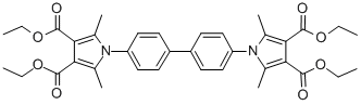 TETRAETHYL 1,1'-(1,1'-BIPHENYL-4,4'-DIYL)BIS(2,5-DIMETHYL-1 H-PYRROLE-3,4-DICARBOXYLATE) CAS#: 56913-55-4
