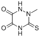 Tetrahydro-2-methyl-3-thioxo-1,2,4-triazine-5,6-dione CAS#: 58909-39-0