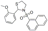 Thiazolidine, 2-(2-methoxyphenyl)-3-(1-naphthalenylsulfonyl)- (9CI) CAS#: 537678-18-5