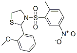 Thiazolidine, 2-(2-methoxyphenyl)-3-[(2-methyl-5-nitrophenyl)sulfonyl]- (9CI) CAS#: 477515-88-1
