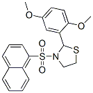Thiazolidine, 2-(2,5-dimethoxyphenyl)-3-(1-naphthalenylsulfonyl)- (9CI) CAS#: 537678-31-2