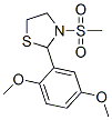Thiazolidine, 2-(2,5-dimethoxyphenyl)-3-(methylsulfonyl)- (9CI) CAS#: 510733-66-1