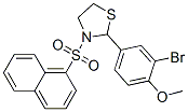Thiazolidine, 2-(3-bromo-4-methoxyphenyl)-3-(1-naphthalenylsulfonyl)- (9CI) CAS#: 537678-20-9
