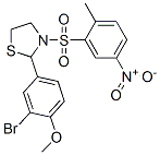Thiazolidine, 2-(3-bromo-4-methoxyphenyl)-3-[(2-methyl-5-nitrophenyl)sulfonyl]- (9CI) CAS#: 477515-84-7