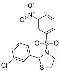 Thiazolidine, 2-(3-chlorophenyl)-3-[(3-nitrophenyl)sulfonyl]- (9CI) CAS#: 477515-62-1